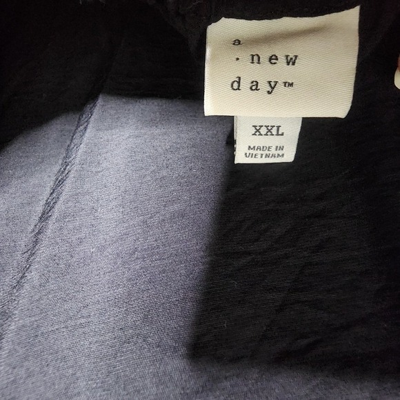 A New Day Sleeveless Tiered Maxi Sundress Black Adjustable Strap Open Back XXL - Picture 10 of 12